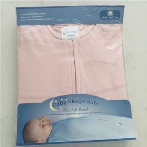 Baby sleeps safe 0-9 mon pouch & Panel 100% cotton